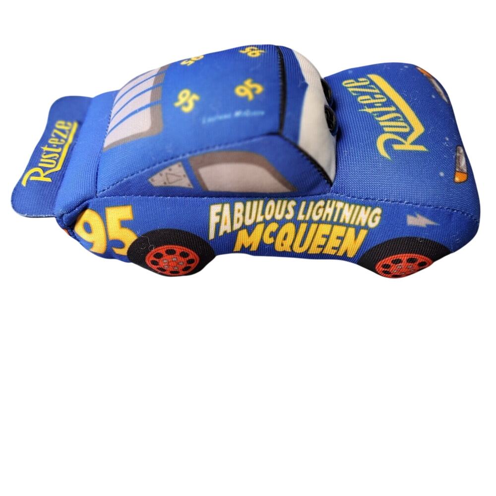 Disney Fabulous Lightning Mcqueen Plush 8.5" CARS Blue RUSTEZE Stuffed Animal